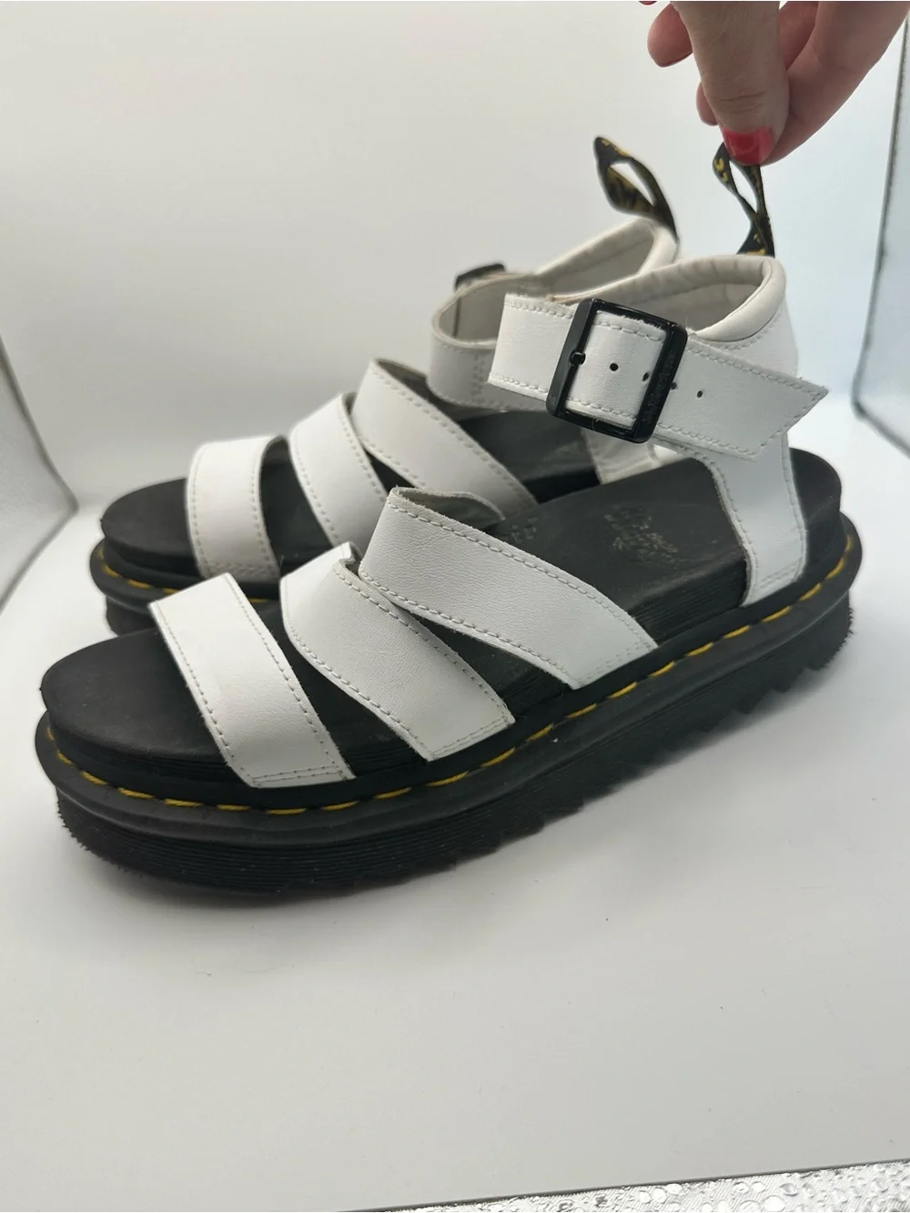 Dr. Martens Blaire Leather Platform Sandals